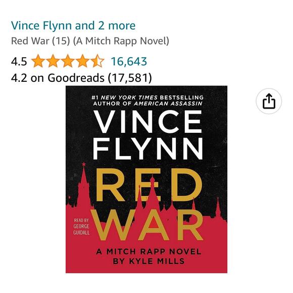 Red War: A Mitch Rapp Novel, Book 17 Audio Books - Picture 9 of 9